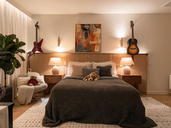 Eclectic AI design result for Bedroom