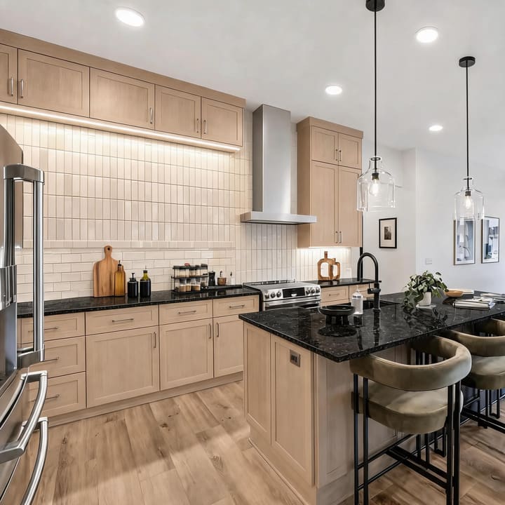 Contemporary AI design result for Kitchen