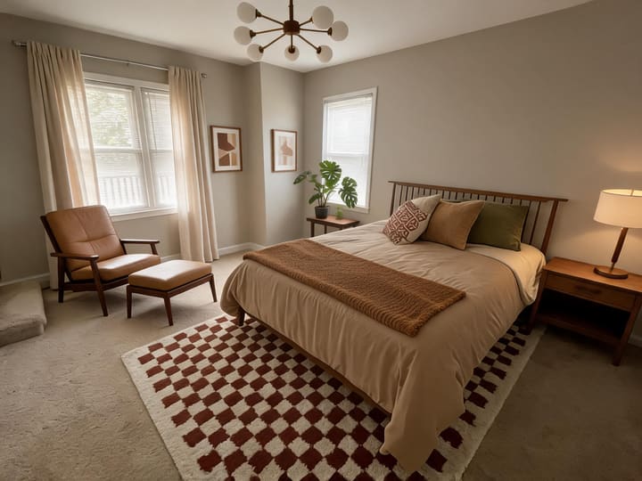 Midcentury Modern AI design result for Bedroom