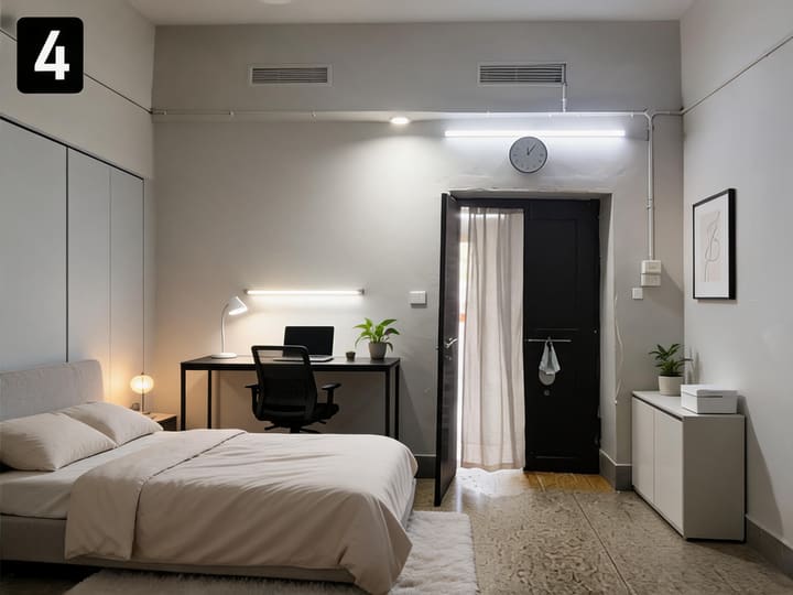 Minimalist AI design result for Bedroom
