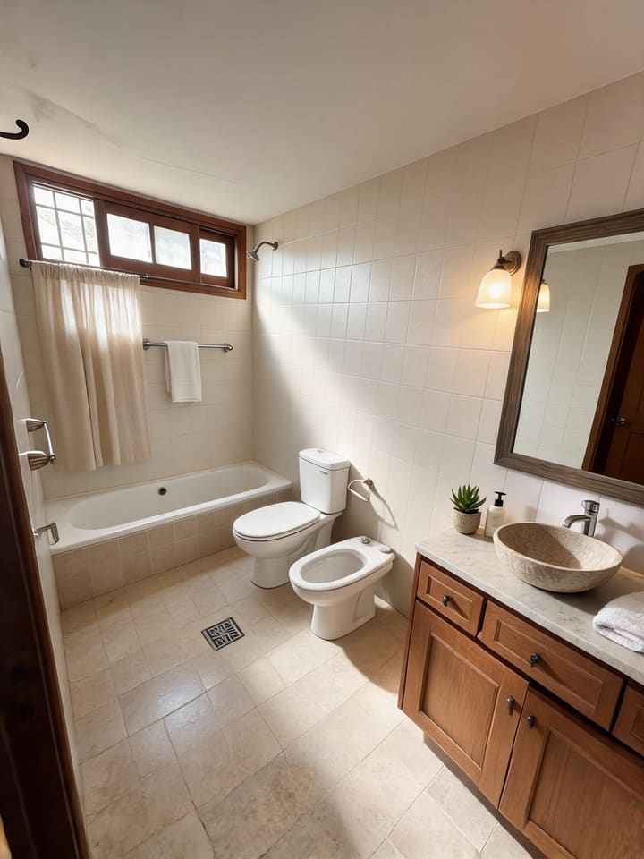 Transitional AI design result for Bathroom