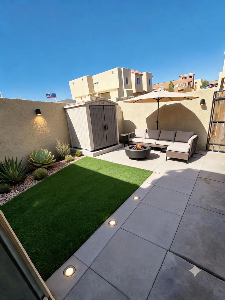 Modern AI design result for Backyard