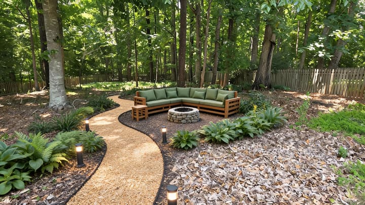 Biophilic AI design result for Backyard