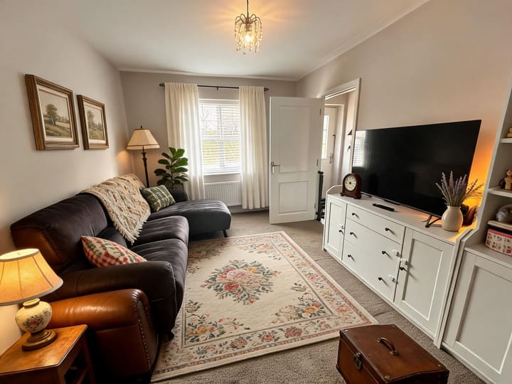 Vintage AI design result for Living Room