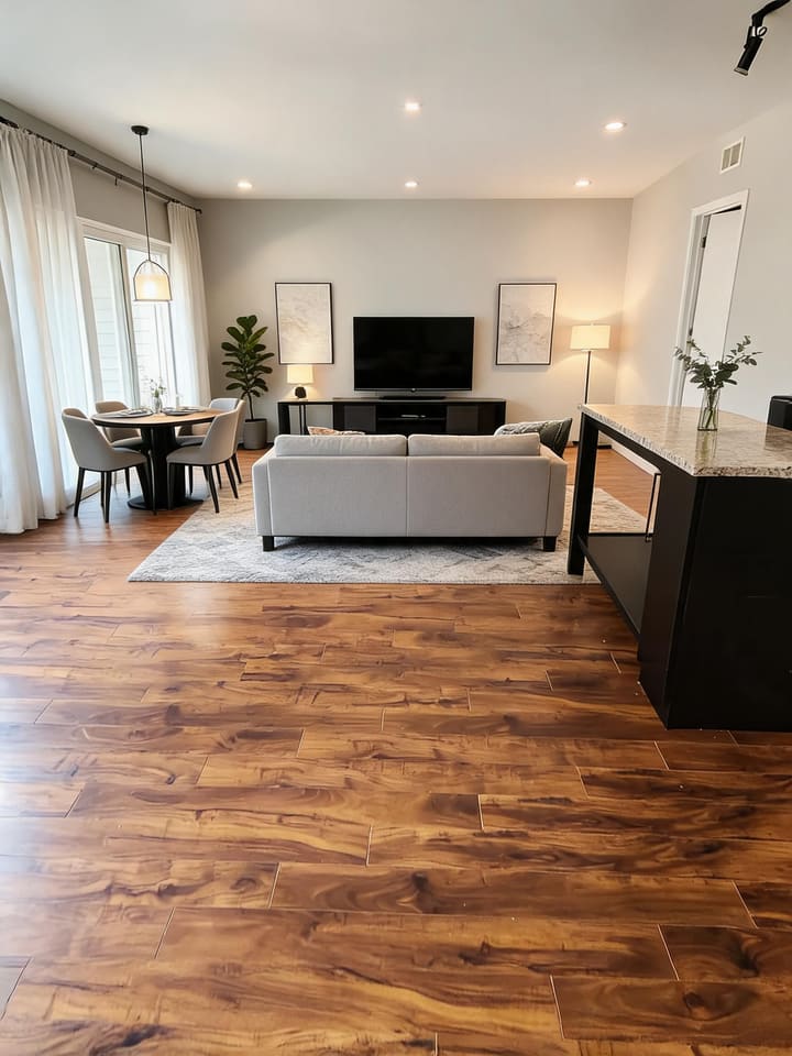 Contemporary AI design result for Living Room