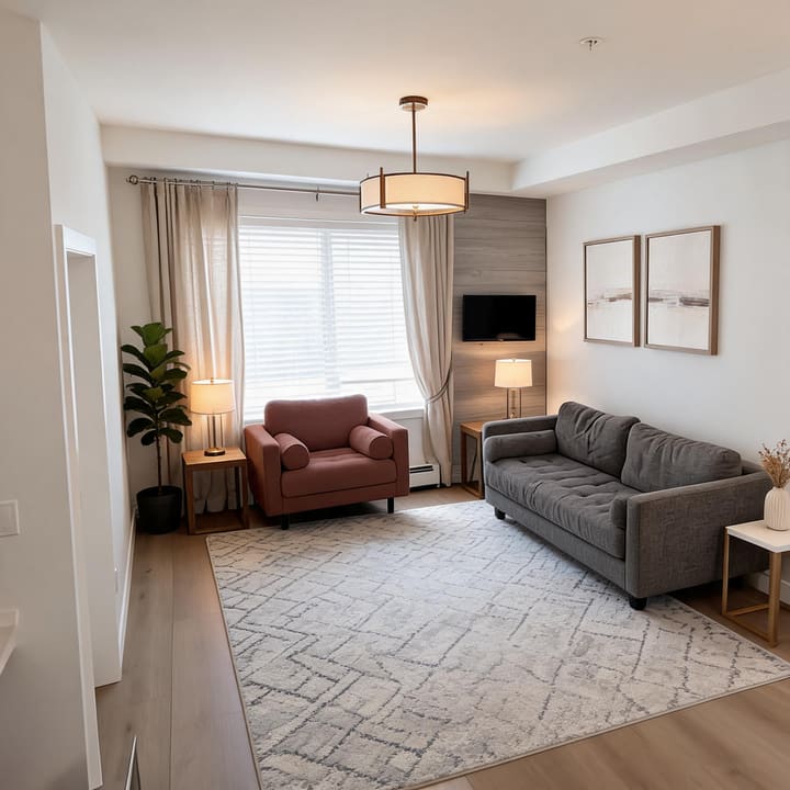 Transitional AI design result for Living Room