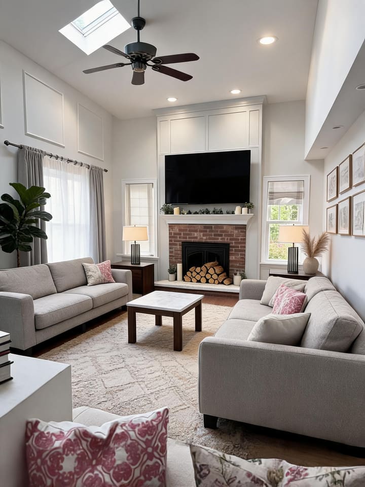 Transitional AI design result for Living Room