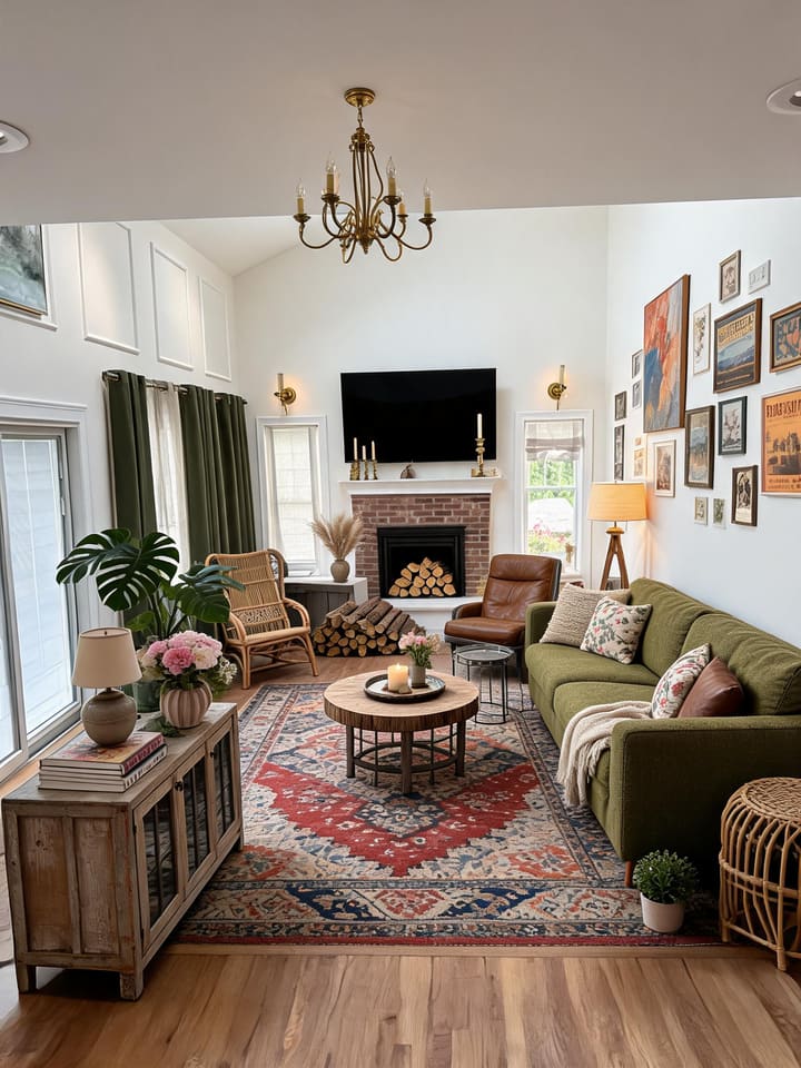 Eclectic AI design result for Living Room