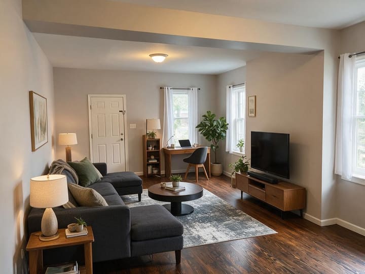Contemporary AI design result for Living Room