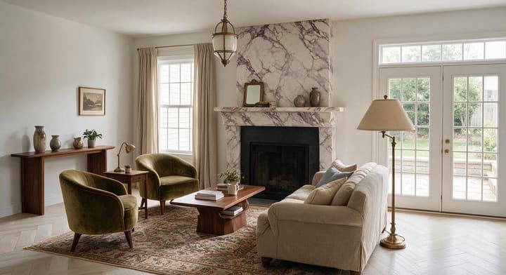 Transitional AI design result for Living Room