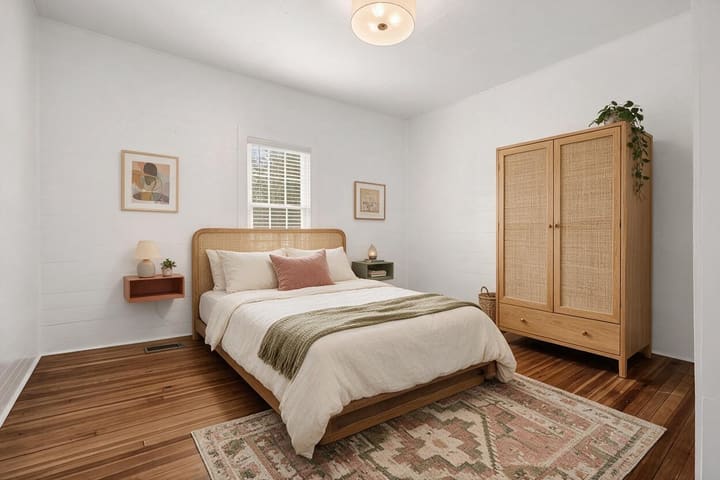 Eclectic AI design result for Bedroom