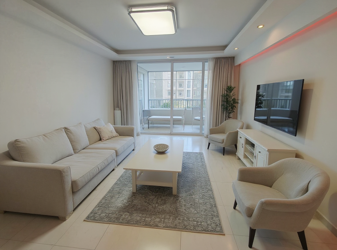 Minimalist AI room design for Living Room