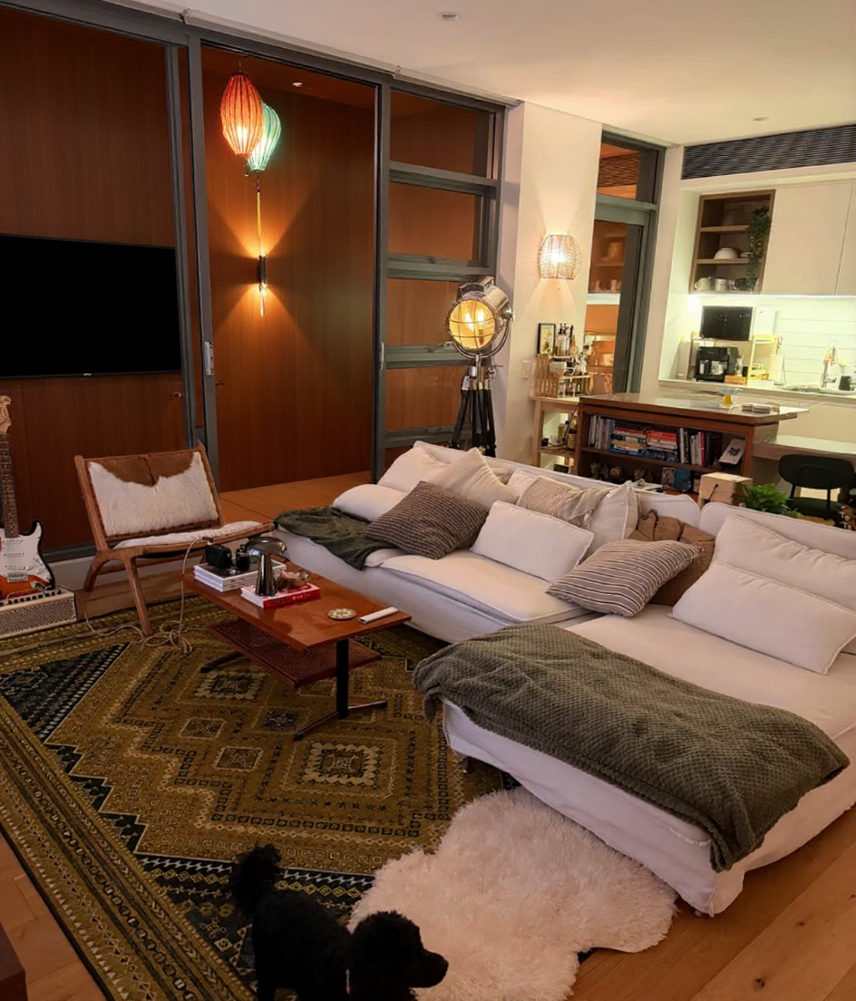 Midcentury Modern AI room design for Living Room