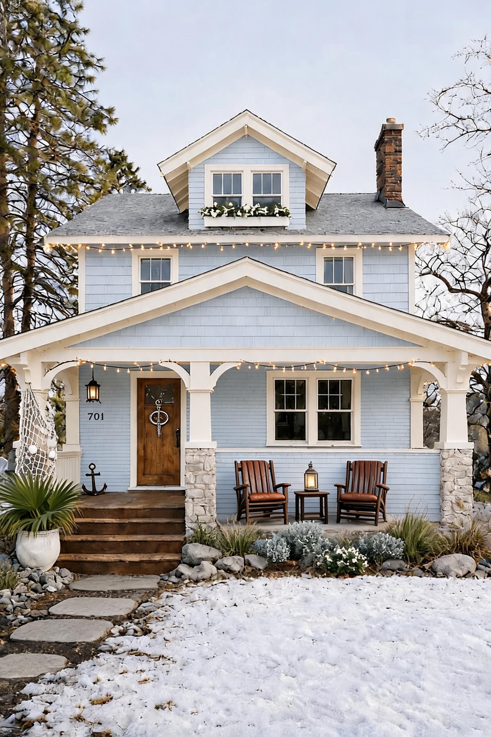 Western Traditional House Architectural remodel plan from photo after view