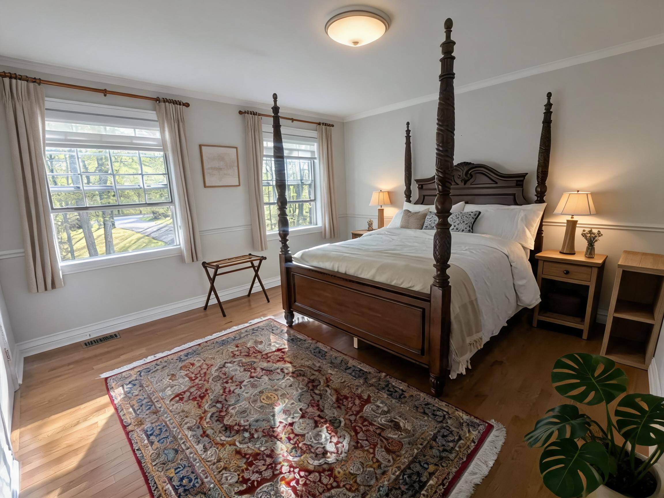 Transitional Guest Bedroom remodel plan from photo after view