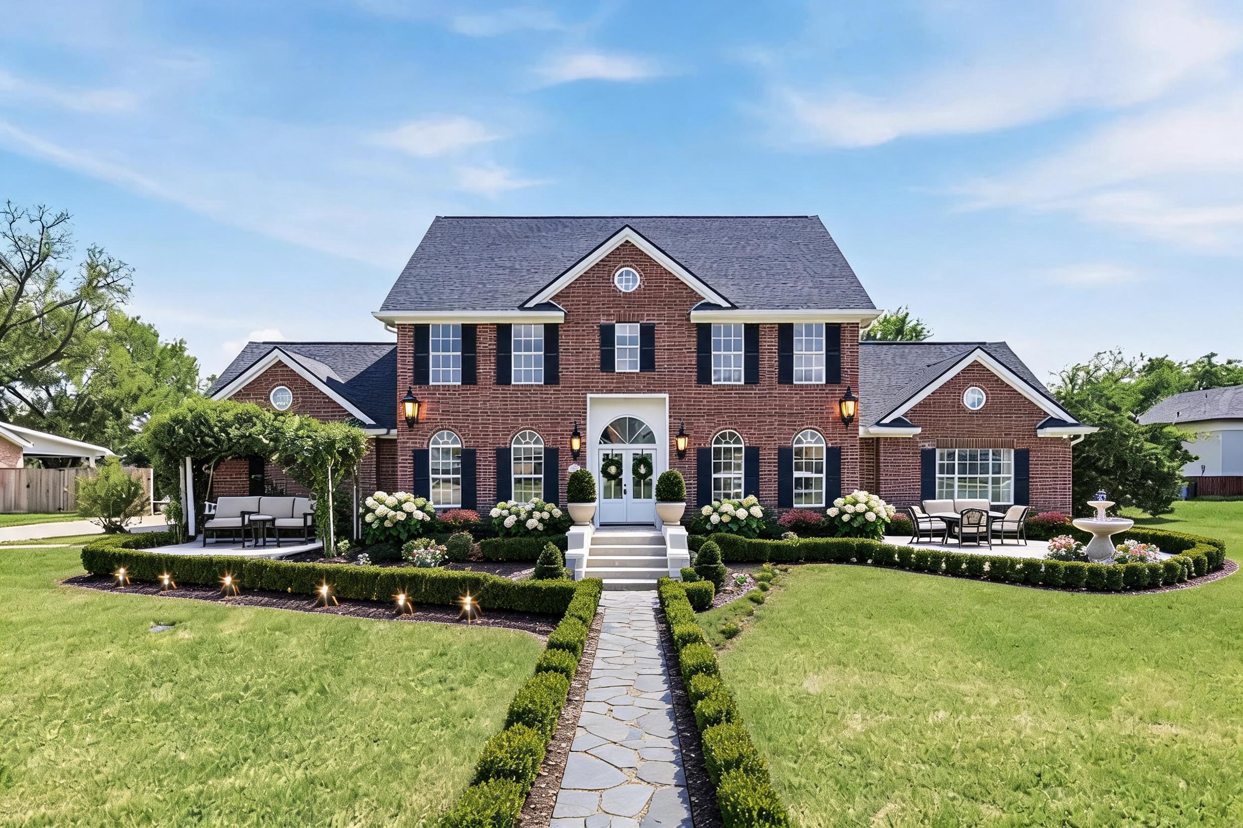 Transitional House Architectural remodel plan from photo after view