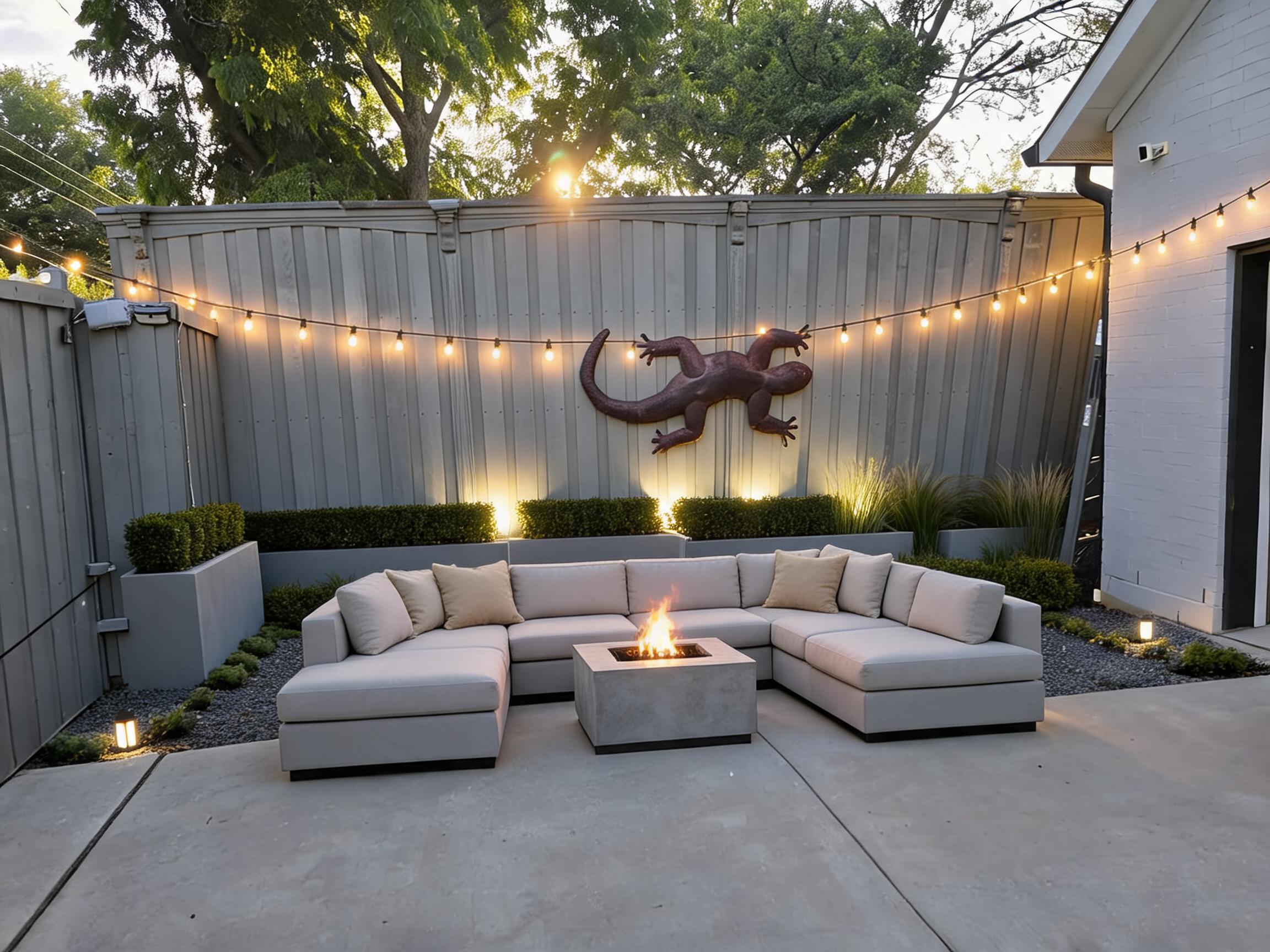 Modern AI design result for Backyard