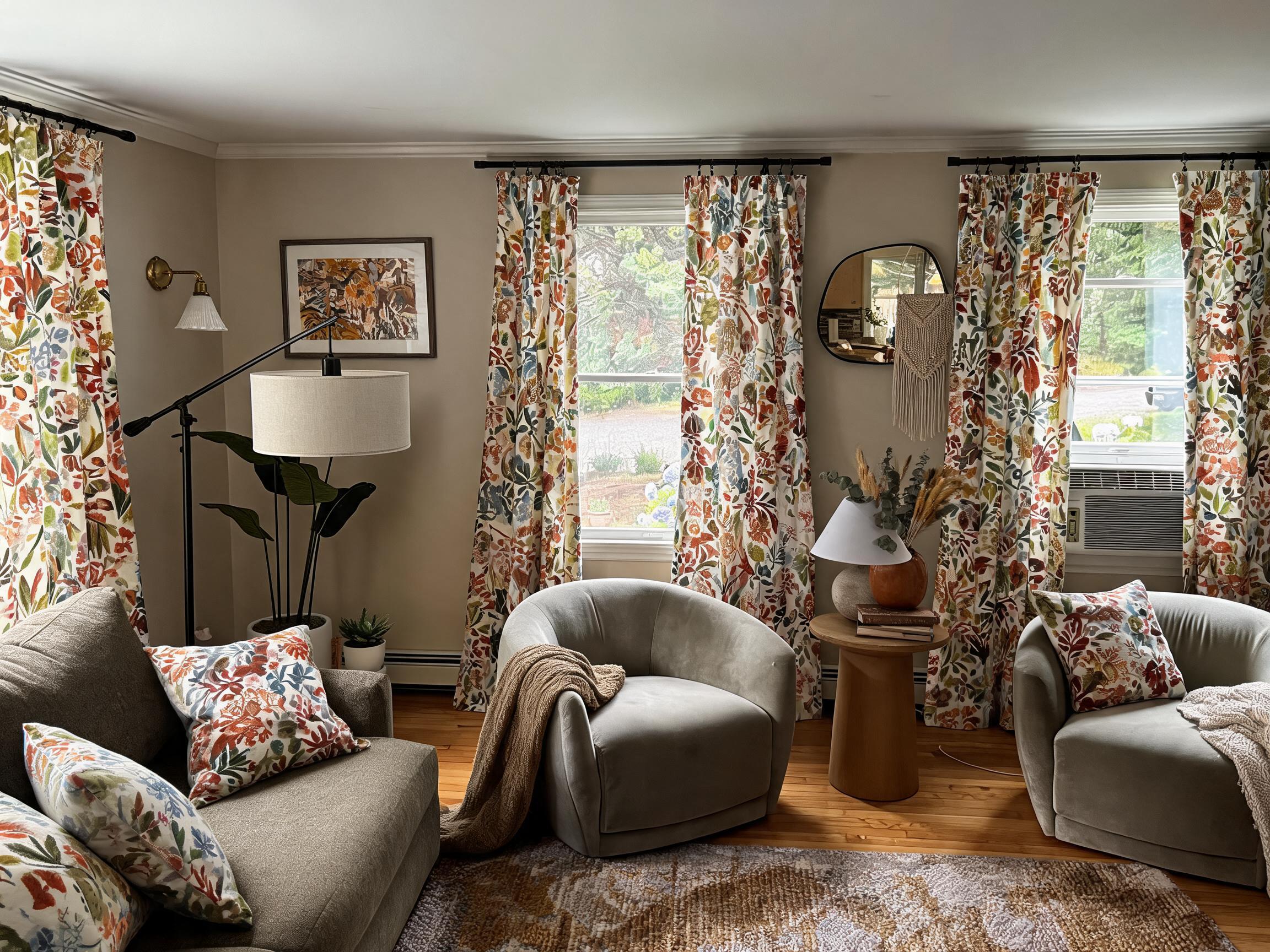 Eclectic Living Room remodel plan from photo after view