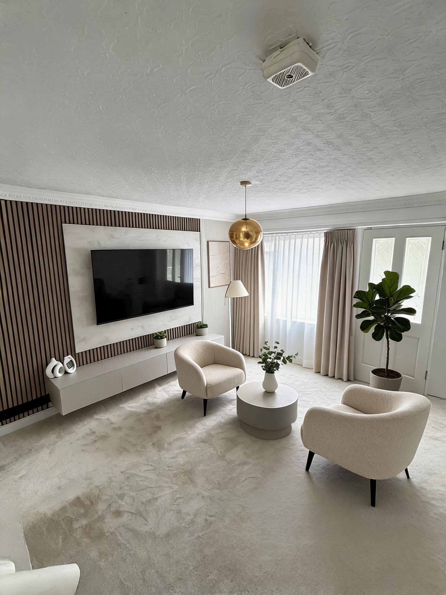 Modern Living Room remodel plan from photo after view